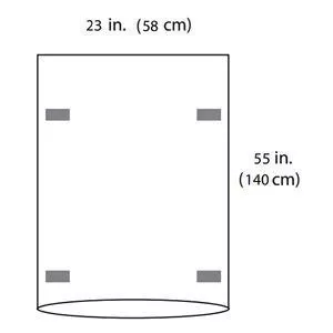 Mayo Stand Cover, Reinforced Poly, 23"55", Sterile