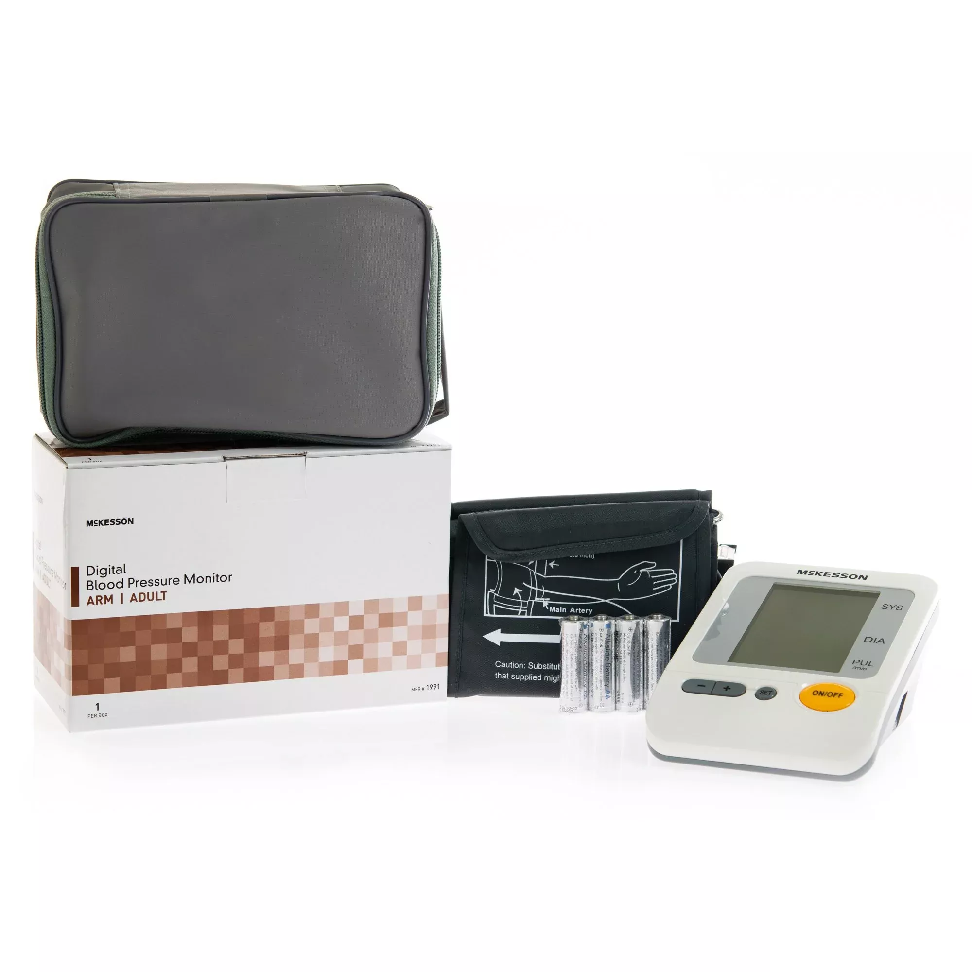 McKesson Aneroid Sphygmomanometer with Large Cuff, Automatic Inflation, 1 Tube