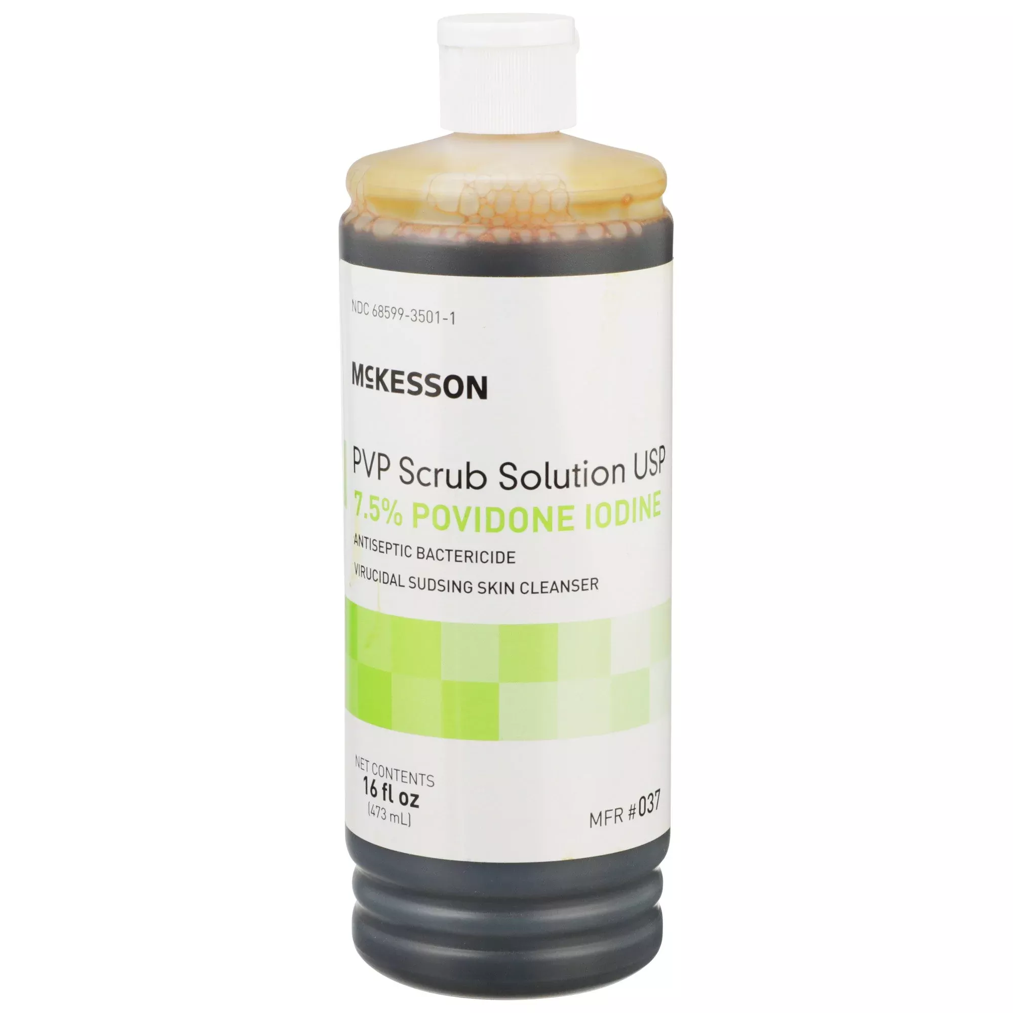 McKesson Bactericide Antiseptic PVP Scrub Solution, 16 oz. Bottle