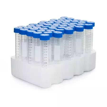 McKesson Centrifuge Tube Conical Bottom Plain 17 X 120 mm 15 mL Blue Screw Cap Polypropylene Tube - M-1085572-114 - Case of 1