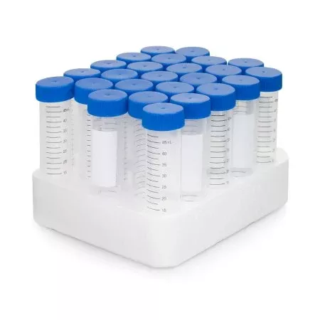 McKesson Centrifuge Tube Conical Bottom Plain 30 X 115 mm 50 mL Blue Screw Cap Polypropylene Tube - M-1082082-4423 - Bag of 25