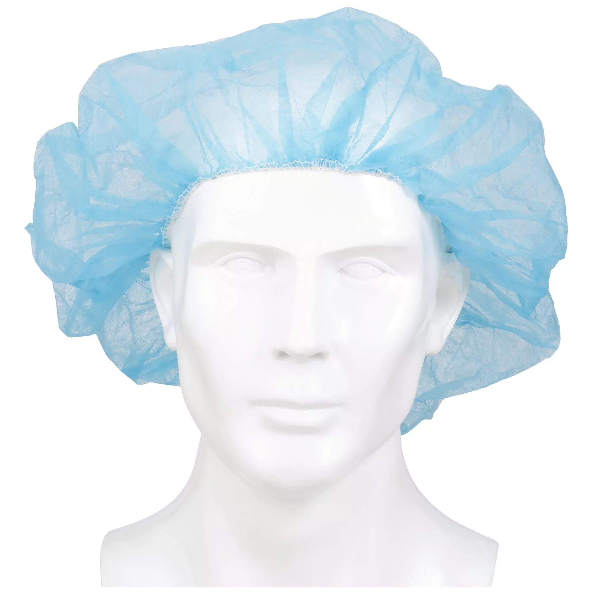 McKesson Disposable Bouffant Surgical Caps, Blue, Elastic Closure, X-Large, 24"