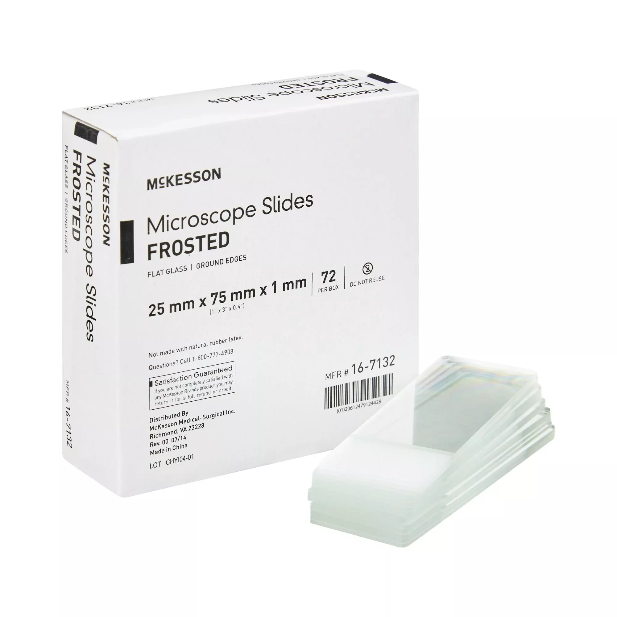 McKesson Frosted Microscope Slide, 1 x 3 Inch