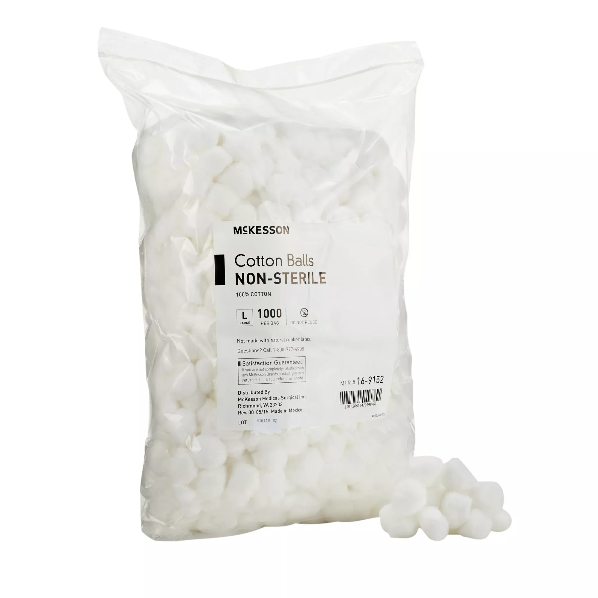 McKesson Nonsterile Cotton Balls, Large