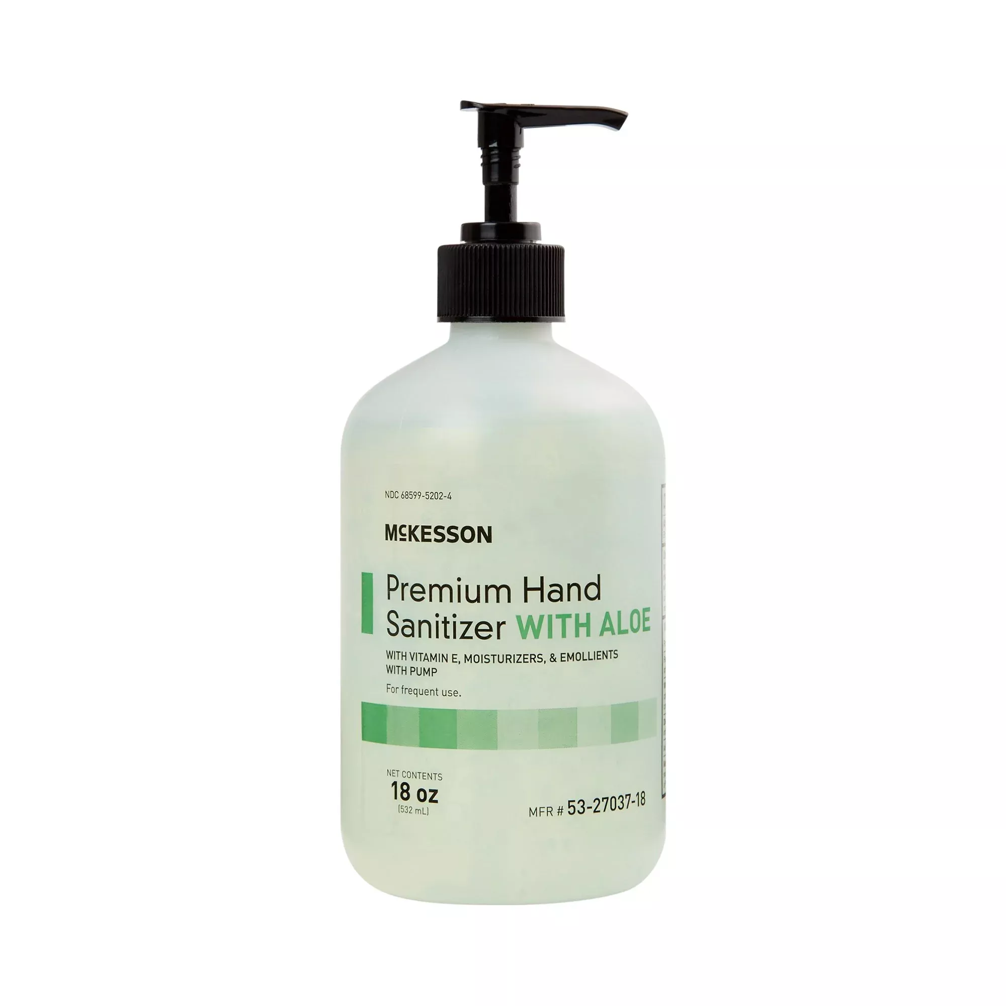 McKesson Premium Hand Sanitizer with Aloe, 18 oz, Gel, Pump Bottle