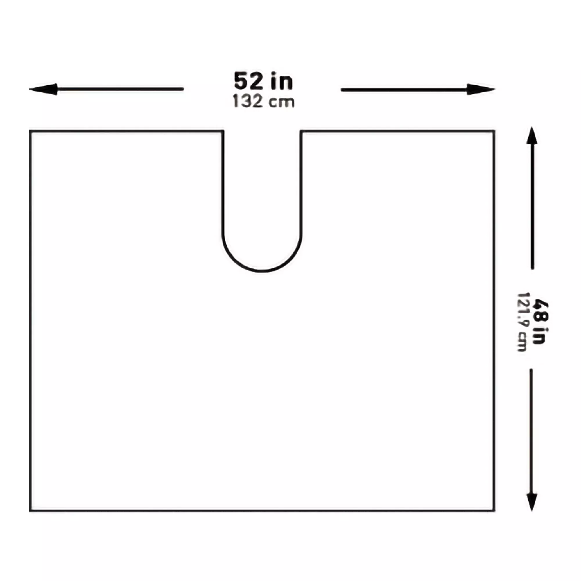 McKesson Sterile Impervious U-Drape, 52 x 48 Inch