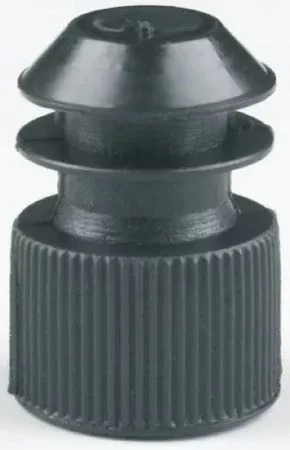 McKesson Tube Closure Polyethylene Flanged Plug Cap Black 13 mm For Use with 13 mm Blood Drawing Tubes, Glass Test Tubes, Plastic Culture Tubes NonSterile