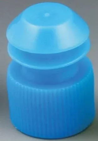 McKesson Tube Closure Polyethylene Flanged Plug Cap Blue 13 mm For Use with 13 mm Blood Drawing Tubes, Glass Test Tubes, Plastic Culture Tubes NonSterile - M-1175277-3552 - Bag of 1000