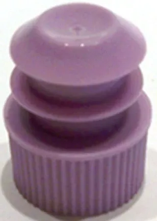 McKesson Tube Closure Polyethylene Flanged Plug Cap Lavender 16 mm For Use with 16 mm Blood Drawing Tubes, Glass Test Tubes, Plastic Culture Tubes NonSterile - M-1175411-4687 - Case of 10000