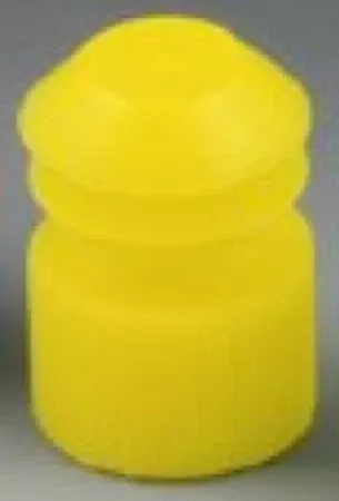 McKesson Tube Closure Polyethylene Flanged Plug Cap Yellow 13 mm For Use with 13 mm Blood Drawing Tubes, Glass Test Tubes, Plastic Culture Tubes NonSterile - M-1175285-1961 - Case of 20000