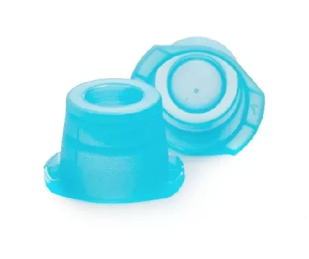 McKesson Tube Closure Polyethylene Snap Cap Blue 12 mm / 13 mm / 16 mm (Universal) Fits Most 12mm, 13mm and 16mm Evacuated Glass Blood Collection Tubes and Plastic Test Tubes NonSterile - M-1082091-4418 - Bag of 1000