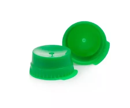 McKesson Tube Closure Polyethylene Snap Cap Green 16 mm For Use with 16 mm Blood Drawing Tubes, Glass Test Tubes, Plastic Culture Tubes NonSterile - M-1082105-1108 - Bag of 1000