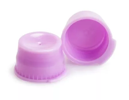 McKesson Tube Closure Polyethylene Snap Cap Lavender 13 mm For Use with 13 mm Blood Drawing Tubes, Glass Test Tubes, Plastic Culture Tubes NonSterile - M-1082099-2894 - Bag of 1000