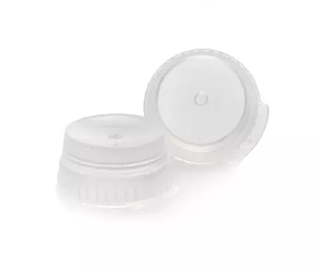 McKesson Tube Closure Polyethylene Snap Cap Natural 16 mm For Use with 13 mm Blood Drawing Tubes, Glass Test Tubes, Plastic Culture Tubes NonSterile - M-1082104-593 - Bag of 1000