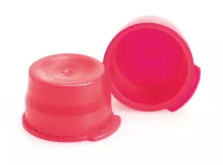 McKesson Tube Closure Polyethylene Snap Cap Red 13 mm For Use with 13 mm Blood Drawing Tubes, Glass Test Tubes, Plastic Culture Tubes NonSterile - M-1082100-316 - Bag of 1000