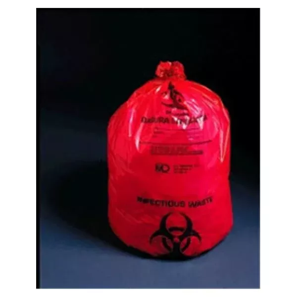 Medegen Medical Products Bag Bhzrd SfTSr 8.5x11 1-2g Twst Tie HDPE Rd/Blk 25.4mic 1000/Ca