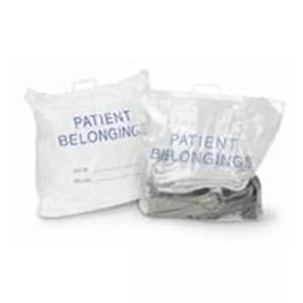 Medegen Medical Products Bag Patient White/Blue 20x20x4" LLDPE Film w/ Snap Handle 250/Ca