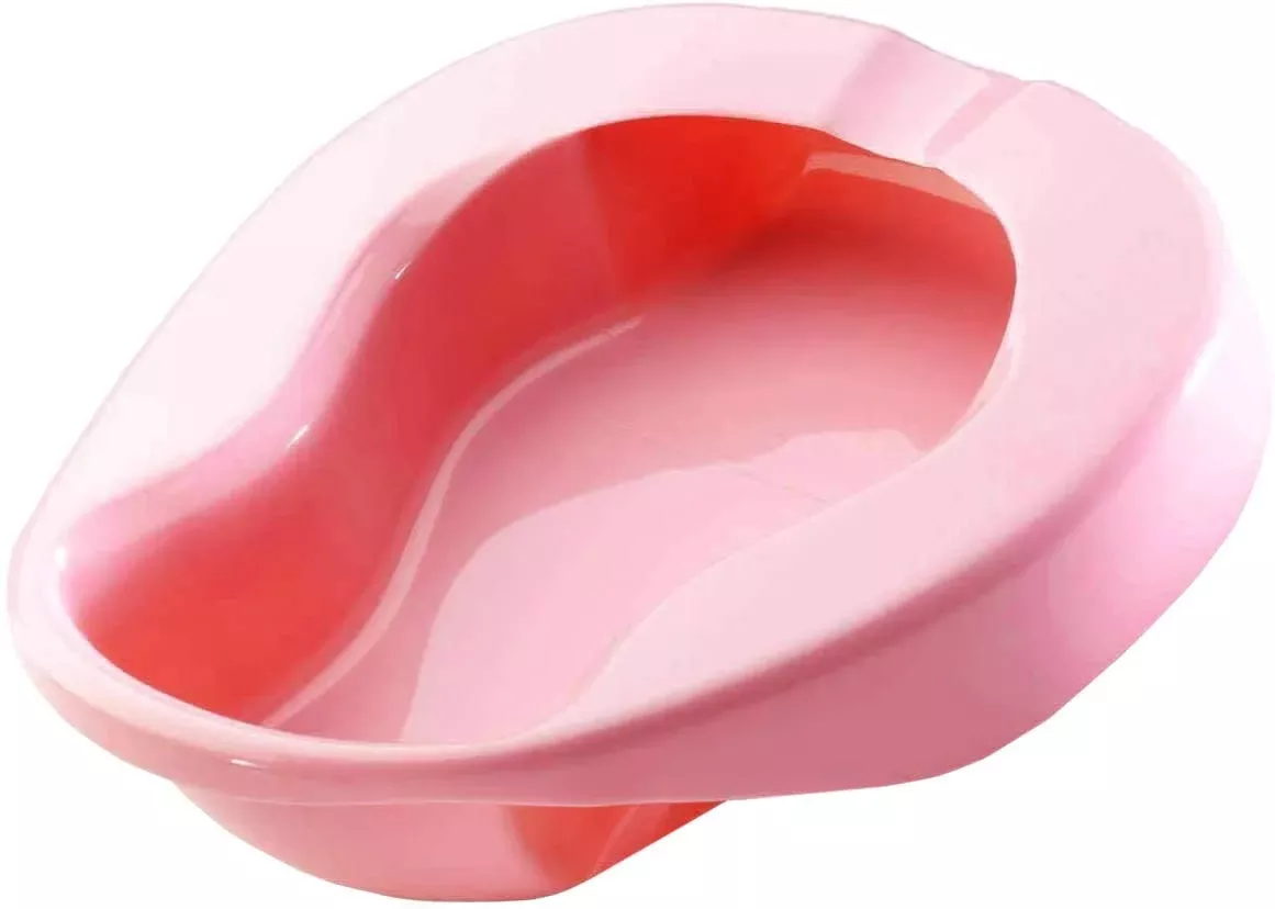 Medegen Pontoon Bedpan, Dusty Rose