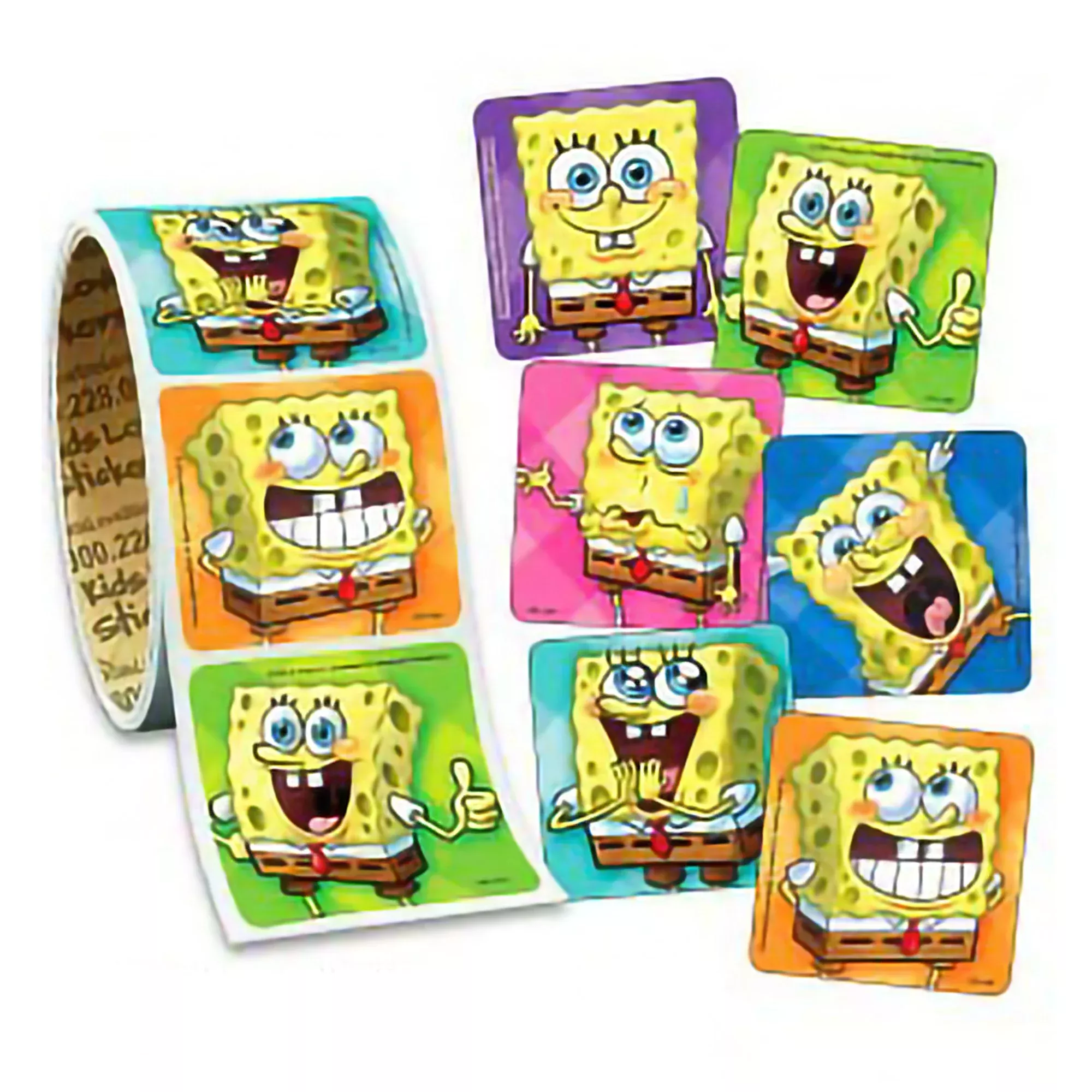 Medibadge KLS™ Spongebob Faces Mega Roll Value Stickers™