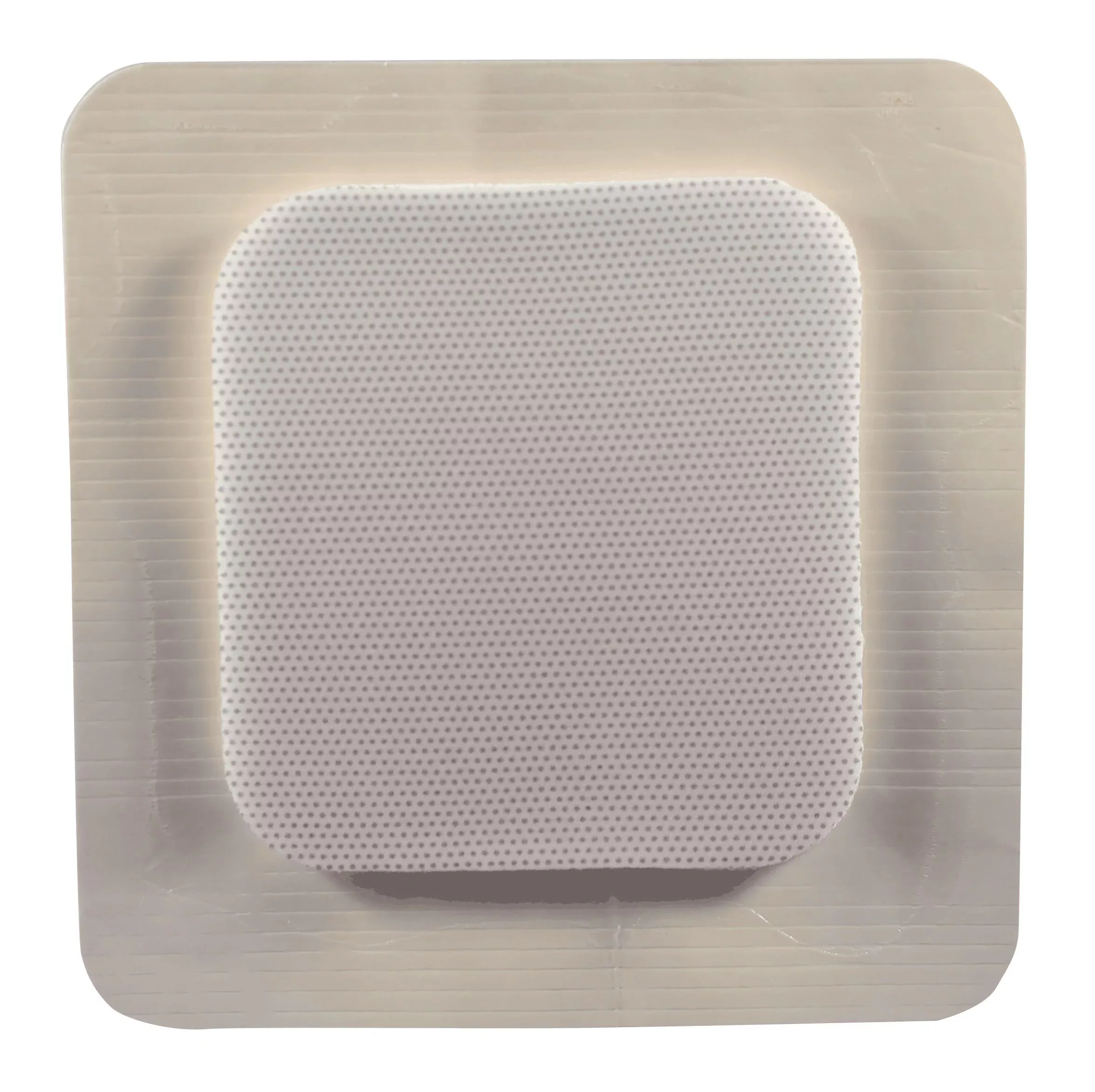 MediPurpose MediPlus™ Comfort Foam Border Ag Island Sacral Dressing, Sterile 8-1/7" x 8-1/7", 5" x 5-1/7" Pad Size, Sterile