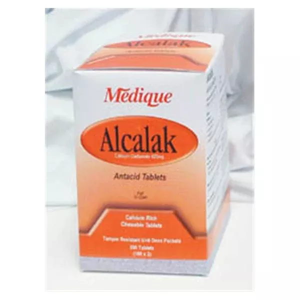 Medique Pharmaceuticals Alcalak Antacid Tablets 420mg Spearmint 50x2/Bx