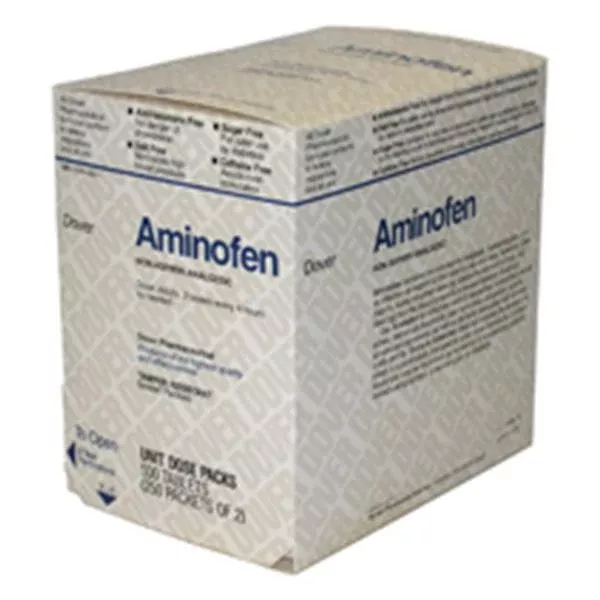Medique Pharmaceuticals Aminofen 325mg Tablets Film Coated 250x2/Bx, 6 BX/CA (1625303)