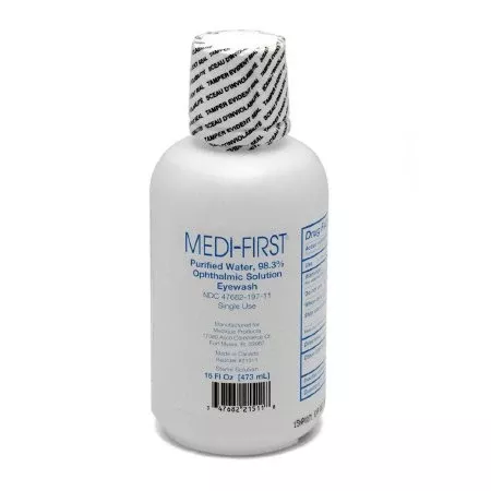 Medique Products Eyewash Solution Medi-First Buffered Isotonic Solution 16 oz. Squeeze Bottle - M-853625-3843 - Each