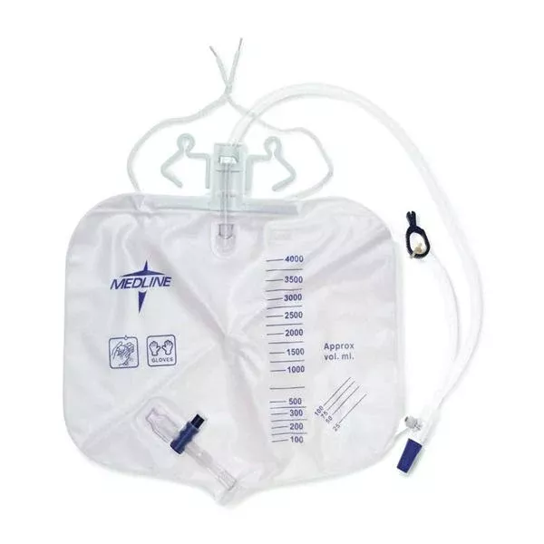 Medline IndustriesBag Drainage 4000mL Plastic 1-Way 20/Ca