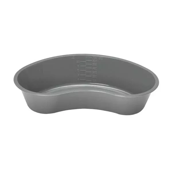 Medline IndustriesBasin Emesis 700mL Plastic Kidney Graduated 10" Graphite Ea, 250 EA/CA (DYND80367)