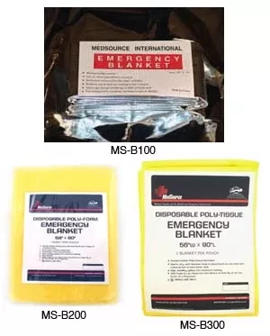 Medsource International Blanket Emergency 56 in x 90 in Poly 24/Ca
