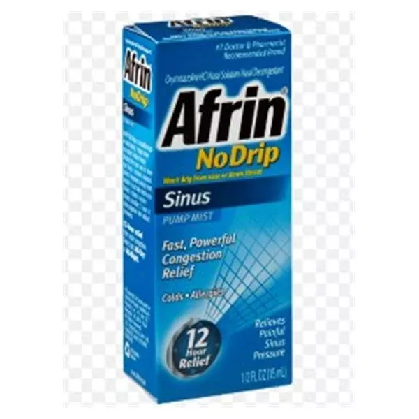 Merck Sharp & DohmeAfrin No Drip 0.05% Mist Spray Sinus/Nasal 15mL/Bt