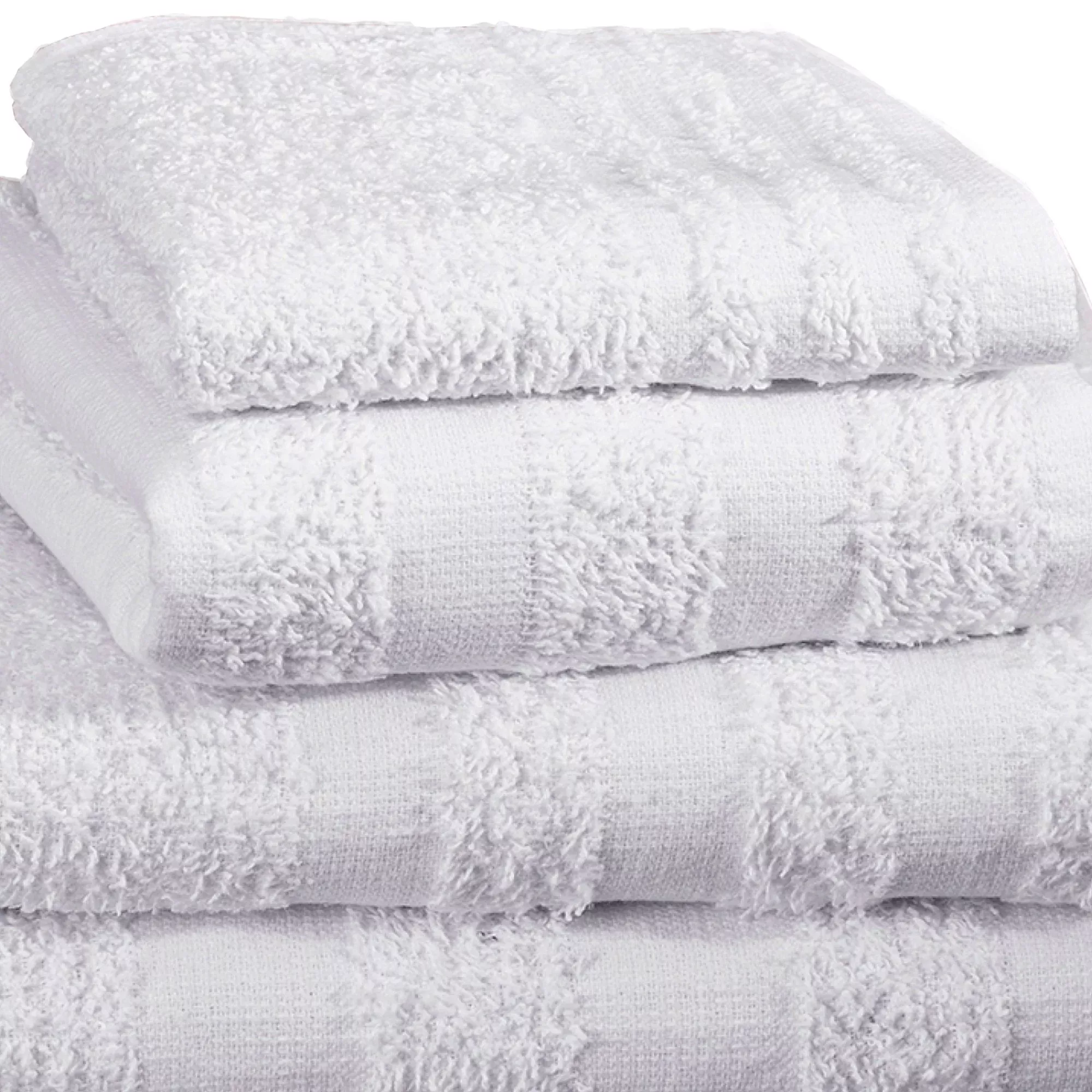Merit™ Trio Cotton Washcloth, White, 12 x 12 Inch