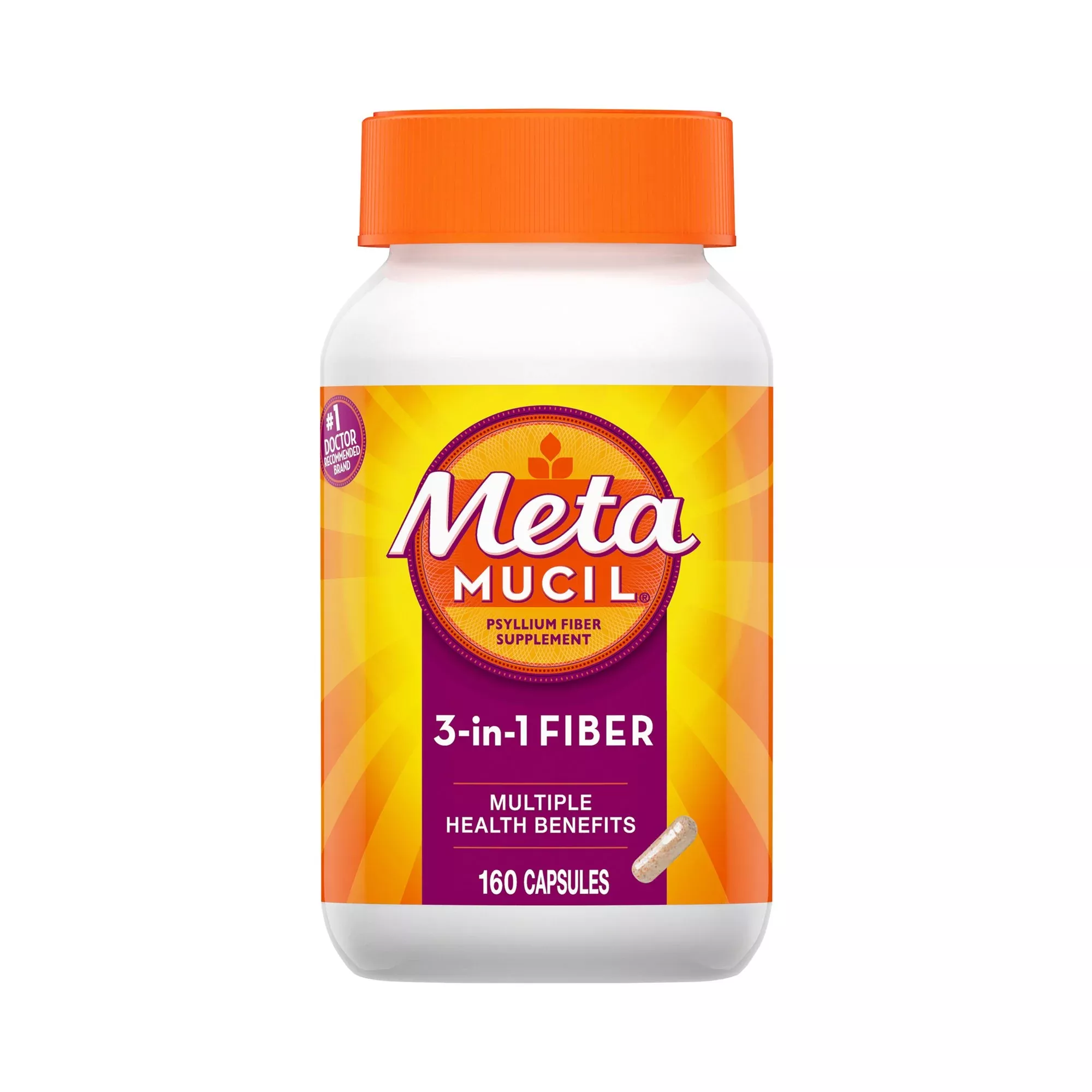 Metamucil 3-in-1 Fiber Capsules
