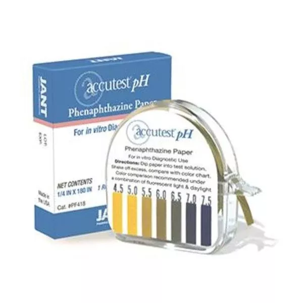 Micro Essential LabsAccutest pH Phenaphthazine Paper Roll Single Roll Ea