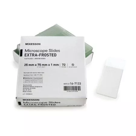 Microscope Slide McKesson 1 X 3 Inch X 1 mm Extra-Frosted - M-464499-1077 - Box of 1
