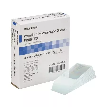 Microscope Slide McKesson 25 X 75 X 1 mm Frosted End - M-938362-3990 - Case of 1440