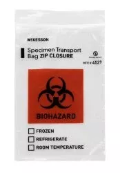 Minigrip LLC Specimen Transport Bag 6 X 10 Inch Polyethylene Adhesive Closure Unprinted NonSterile - M-1050600-1739 - Pack of 100