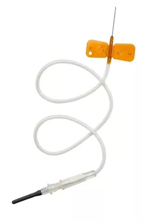 Myco Medical Supplies VAKU-8 Blood Collection Set 25 Gauge 3/4 Inch Needle Length Conventional Needle 12 Inch Tubing Sterile - M-864991-3131 - Case of 1000