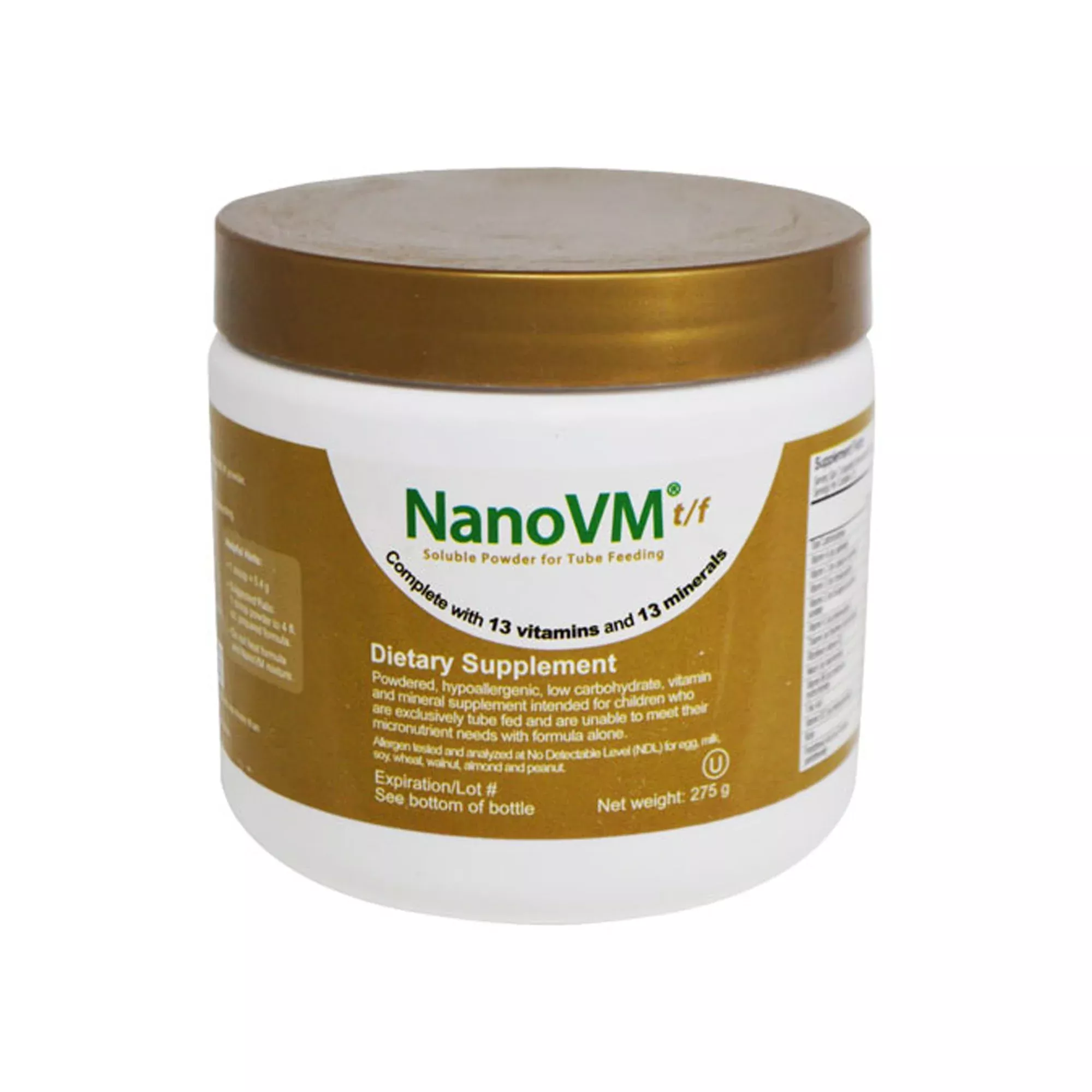 NanoVM t/f Powder Pediatric Tube Feeding Formula, 275-gram jar