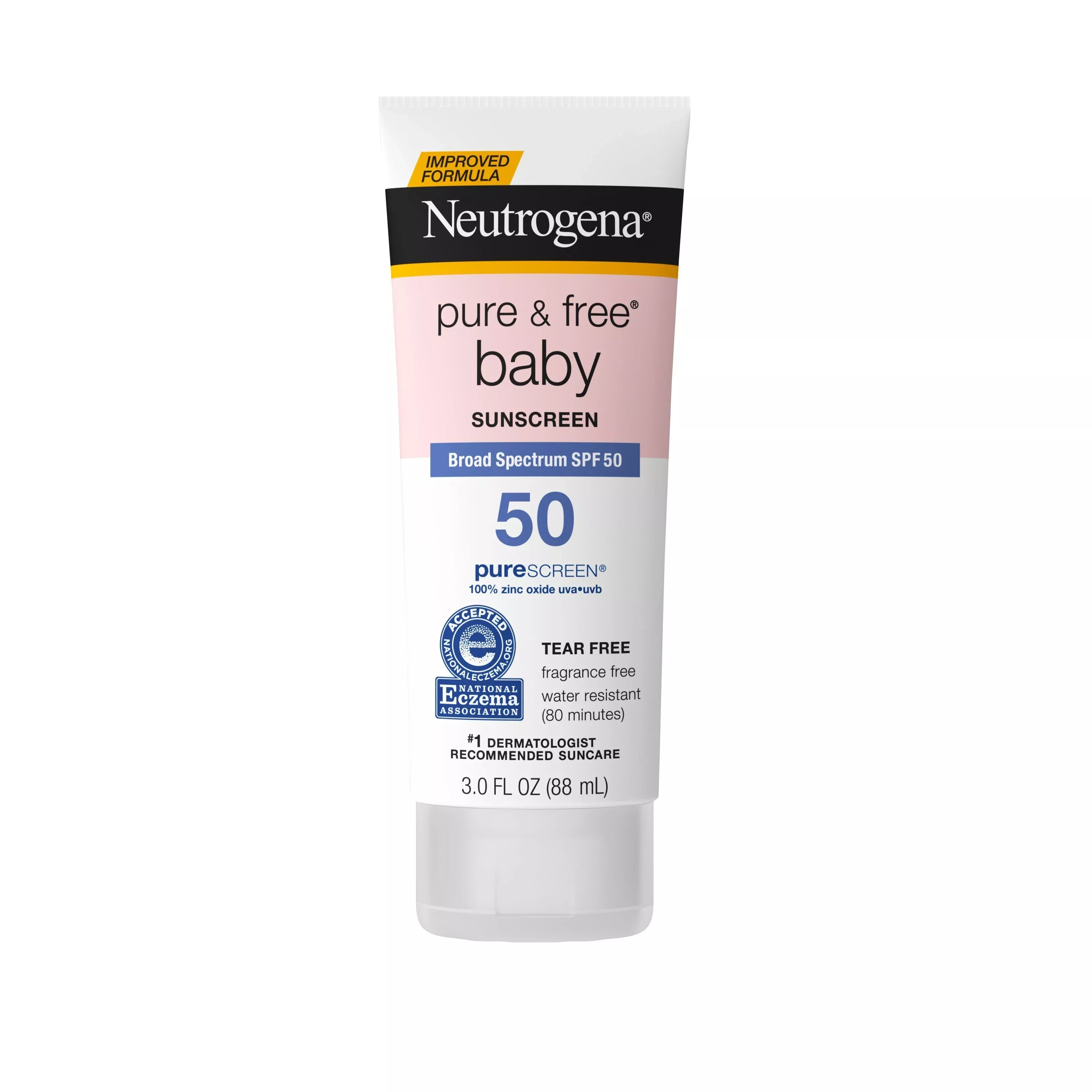 Neutrogena Pure & Free Baby Sunscreen Lotion, Broad Spectrum, SPF 50, 3 oz