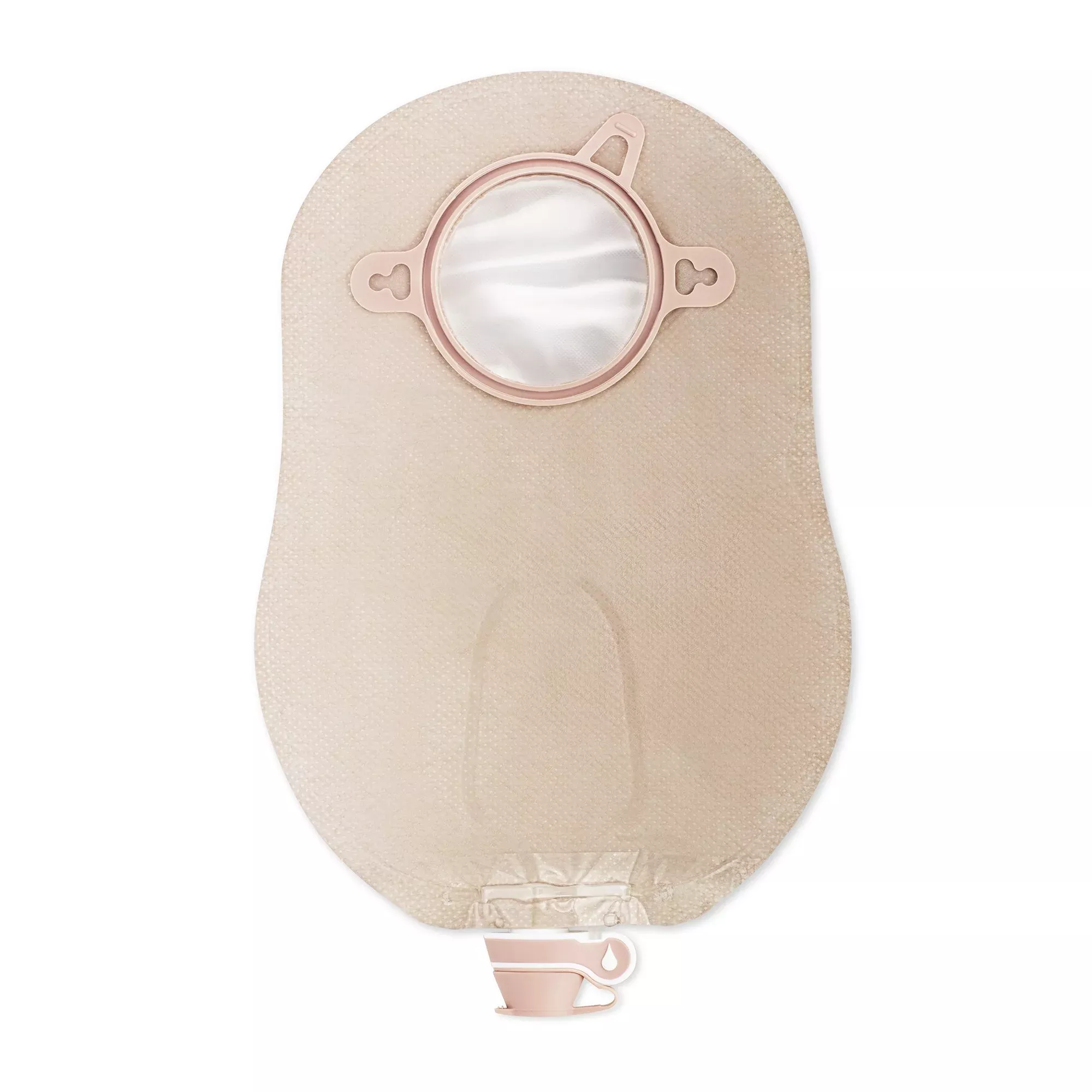 New Image™ 18922 Two-Piece Ultra-Clear Urostomy Pouch, 44 mm Flange, Green Match