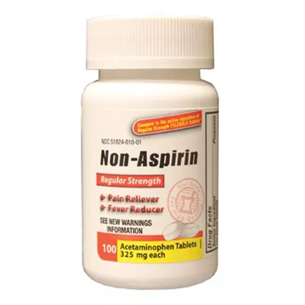 New World Imports Acetaminophen 325mg Tablets 100/Bt, 24 BT/CA (ACT32524)