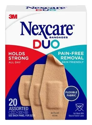 Nexcare DUO Bandage, Assorted (20 Count)