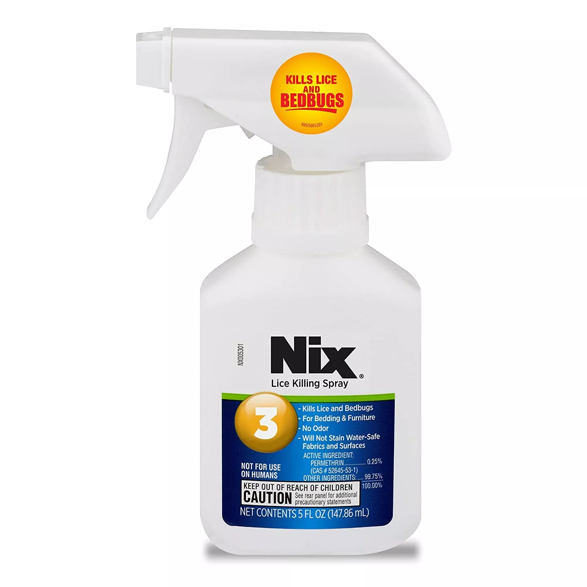 Nix Lice Killing Furniture Treatment Spray, 5-ounce bottle