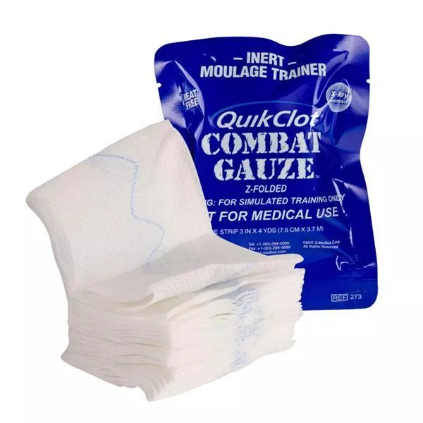 North America RescueBandage Combat Training Cotton 1-5/8X2-5/8" Oval Gauze Sterile Ea
