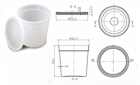 OakRidge Products Lab Storage Container Oakridge Products Pathology Container HDPE 120 mL (4 oz.) - M-1039879-3789 - Case of 250