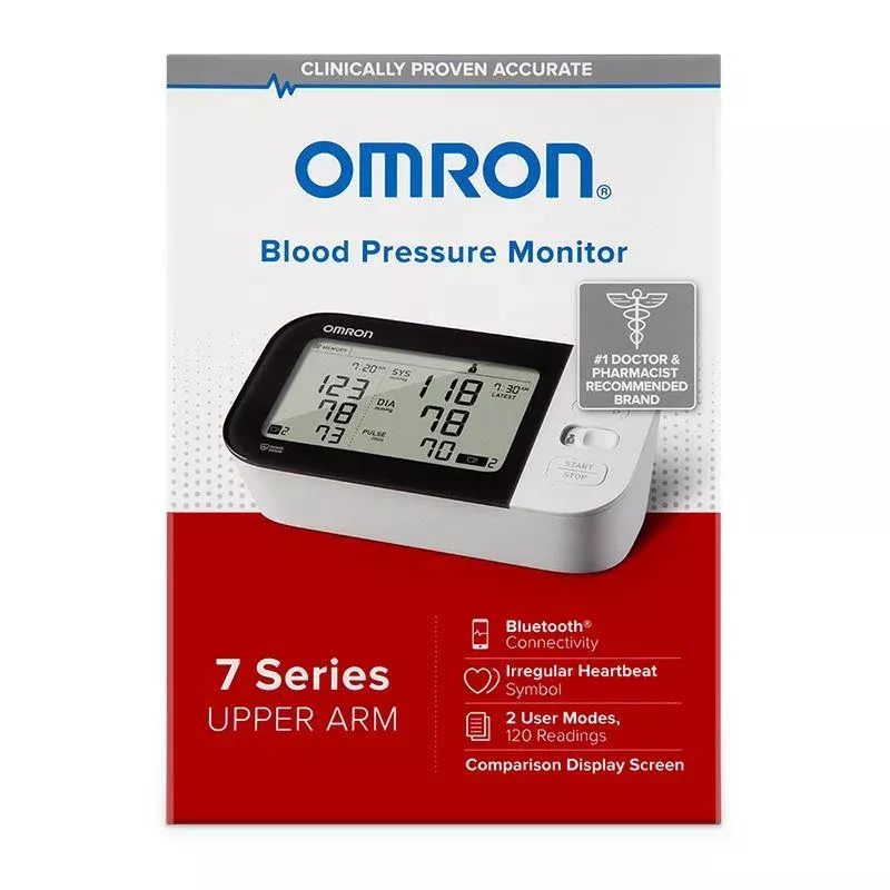 Omron 7 Series Upper Arm Blood Pressure Monitor, 7.5'' x 4.7'' x 3.3''