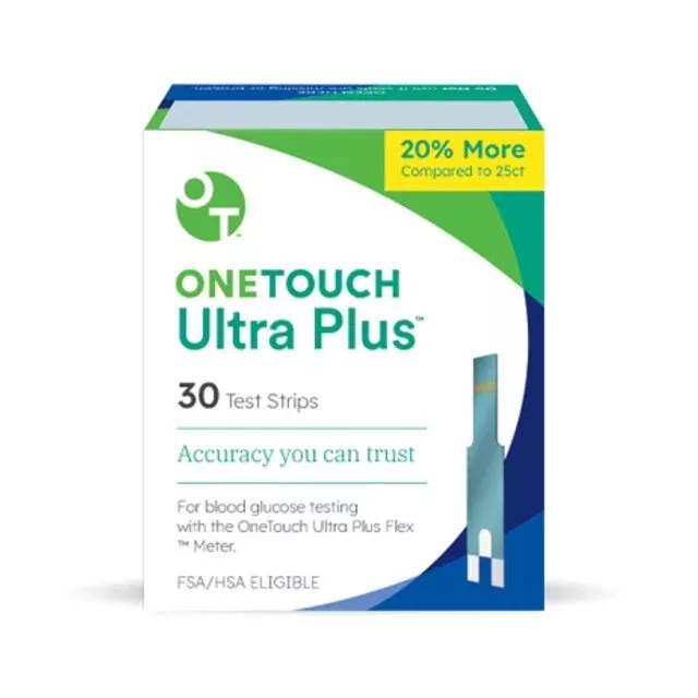 One Touch Ultra Plus Test Strips (30 count)