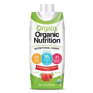 Orgain Organic Nutrition All-in-One Nutritional Shake, Strawberries and Cream, 11 fl oz