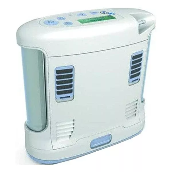OxyGo 5 Setting Portable Oxygen Concentrator, with Eight Cell Battery, 7.25" x 8.75" x 3"